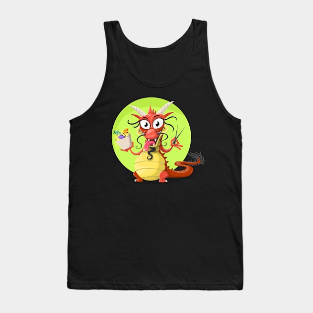 Dragon Takeout Tank Top by Megrasaurous